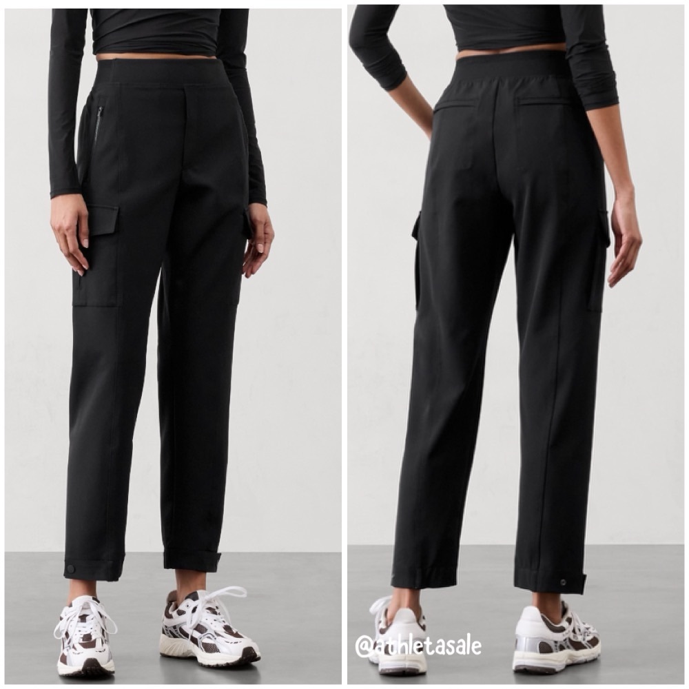 NWOT Athleta Endless High Rise Cargo Pant | Black